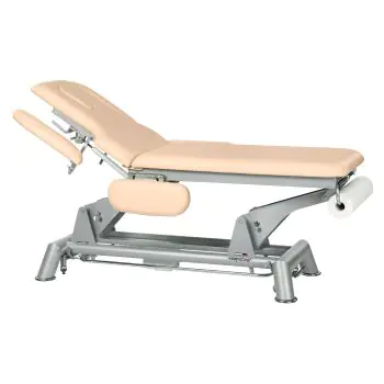 Camilla de masaje eléctrica de 2 cuerpos con brazos abatibles Ecopostural C5984