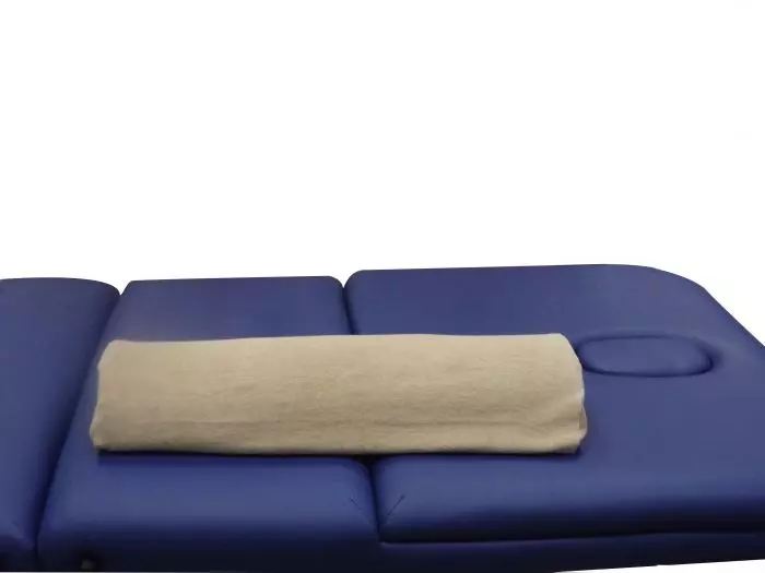 Funda para cojín de masaje Mediprem semi cilindro con 280gr de algodón 