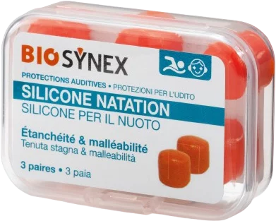 Protectores auditivos Biosynex para natación (juego de 3 pares)