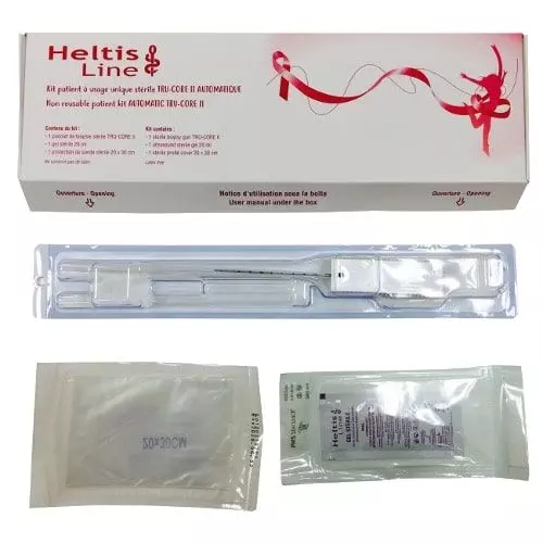 Set de biopsia mamaria automático monopaciente (unidad)