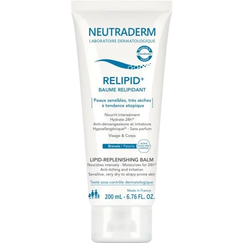 Neutraderm Relipid+ bálsamo rellenador de lípidos para rostro y cuerpo