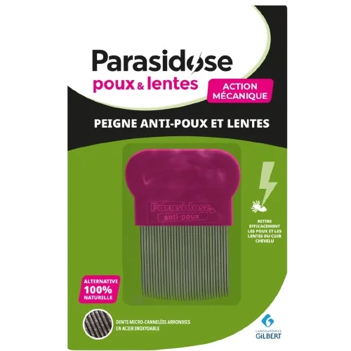 Peine antipiojos de púas estriadas Parasidose