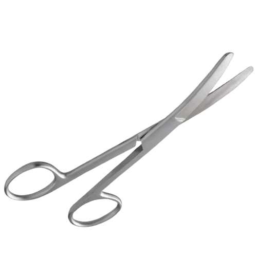 Tijeras de espuma curvadas de acero inoxidable - 16 cm