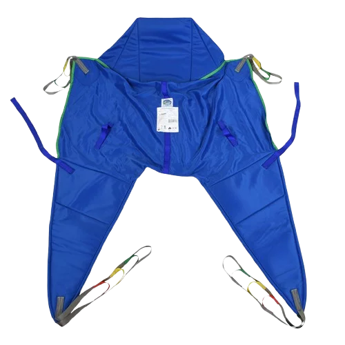 Arnés universal con reposacabezas para elevación de pacientes