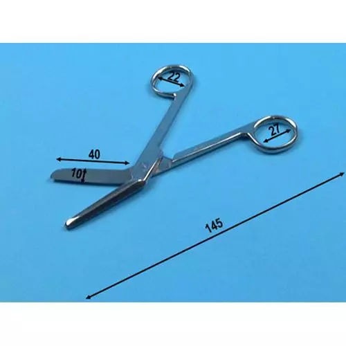 Tijeras para episiotomía de Braun rectas Holtex 14,5 cm