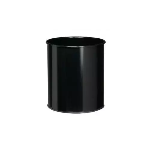 Papelera de metal 30L negro Rossignol