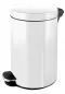 Papelera metálica blanca con pedal (3, 5, 12, 20 ó 30 litros)