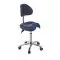 Ecopostural S2671 Taburete médico Derby, base de aluminio - Con respaldo