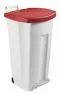 Cubo de basura con pedal 90L plástico Boogy en 5 colores Rossignol