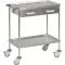 Carro de acero inoxidable 73 x 42 cm con 2 cajones Hidemar H 226.2