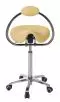 Taburete DERBY base cromada con respaldo arco Ecopostural S5672