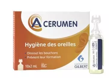 Soluciones auriculares Laboratoires Gilbert A-Cerumen coloré