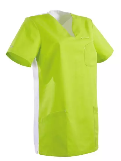 Bata Medica para Mujer MAITHE Clemix 2.0 Lafont verde / blanco