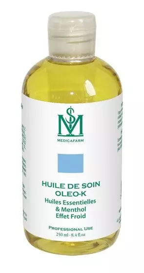 Aceite relajante Oleo-K con aceites esenciales y menton Medicafarm 