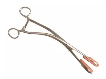 Pinza cesárea con extremos de goma Comed