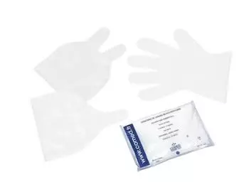 Bolsa de 100 guantes de 2 dedos en polietileno Comed