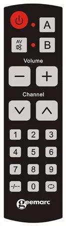Mando a distancia con botones grandes Easy TV10 Geemarc
