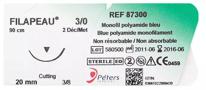 Ligadura de sutura Filapeau - 90 cm (paquete de 12)