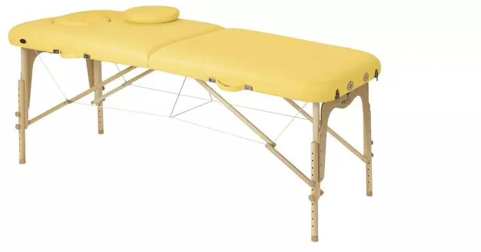 Camilla plegable de madera con tensores Ecopostural C3611