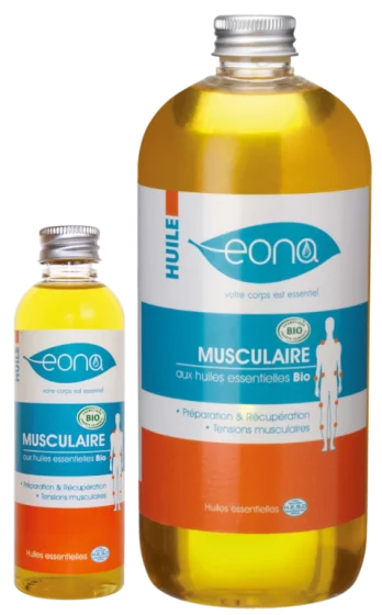 Aceite de masaje muscular orgánico Bio Eona