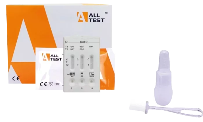 Test de 5 drogas en saliva (paquete de 25)