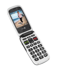 Teléfono móvil Doro Phone Easy 612, negro y blanco