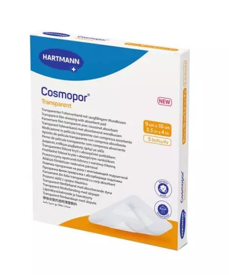 Apósitos transparentes autoadhesivos Hartmann Cosmopor (caja de 5)