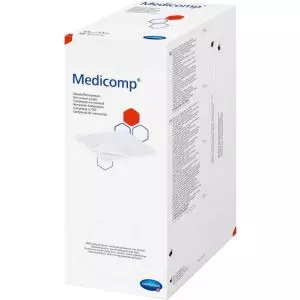 Compresas estériles no tejidas 10 x 10 cm Medicomp (caja de 200)