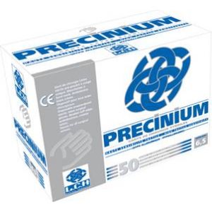 Guantes estériles de látex de manga larga con polvo LCH Precinium caja de 50
