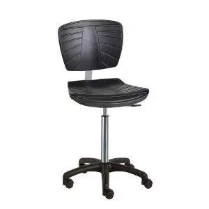 Silla médica ergonómica Carina negra con base de ABS