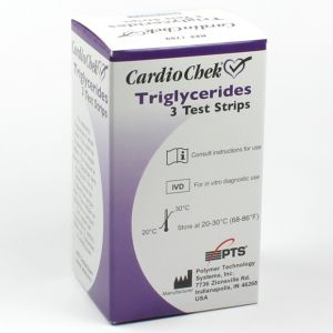Tiras reactivas Trigliceridos Cardiochek caja de 25