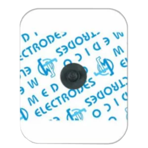  Electrodos ECG rectangulares de presión - conector de carbono (carton de 1800) Medico Electrodes