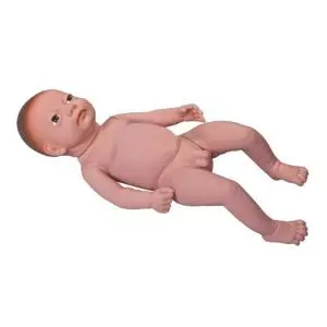 Modelo de bebé sin cordón umbilical