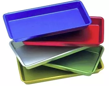 Bandeja médica de aluminio anodizado (20 x 10 cm)