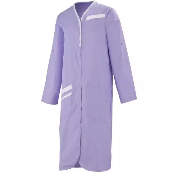 Bata medica mujer mangas largas NOMIA 8MLC00PC Parma/Blanco Adolphe Lafont