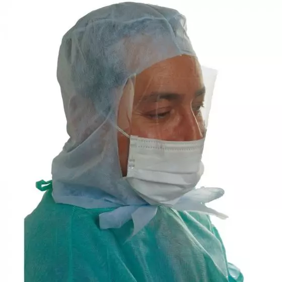 Caja de 25 máscaras elásticas Visioaérokyn Tipo I PLM-04 azul LCH