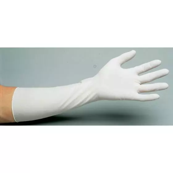 Guantes de látex de manga extra larga con polvo HCL MAXITEX 400 (caja de 50)