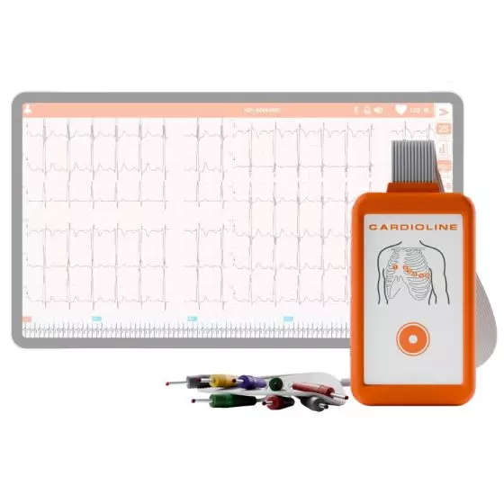 Electrocardiógrafo ECG Cardioline Touchecg HD+ Bluetooth (12 derivaciones) para Android