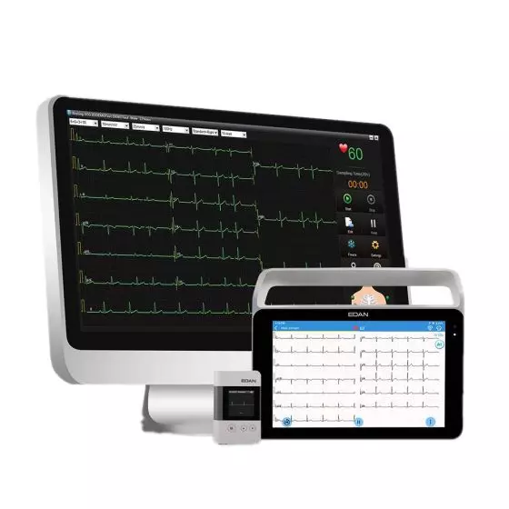 Pack Cardio 5 Edan ECG ISE Plus + holter ECG SE-2003 + software de datos