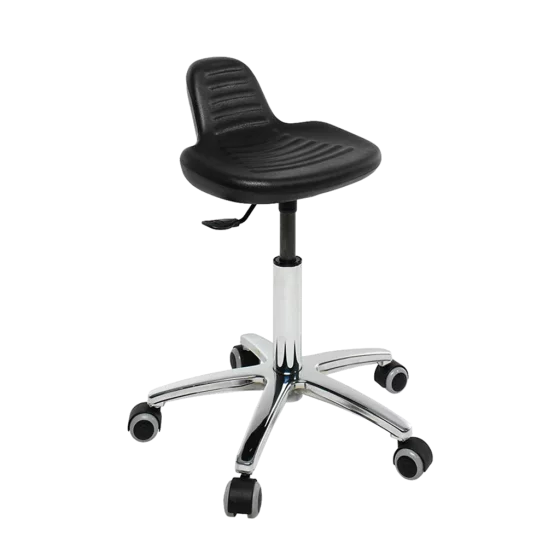 Ecopostrual S4608 taburete médico con base de aluminio y asiento bajo
