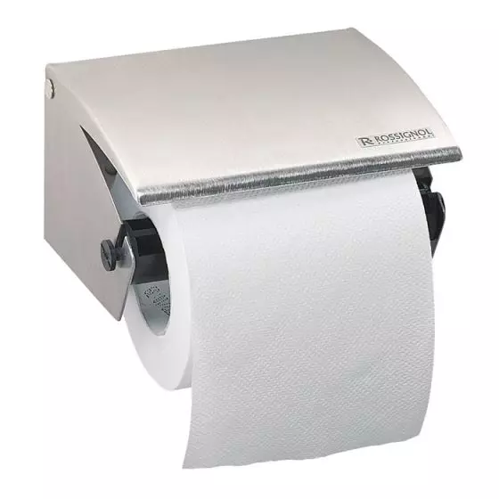 Dispensador de papel higiénico Stella gris metal 9006 Rossignol