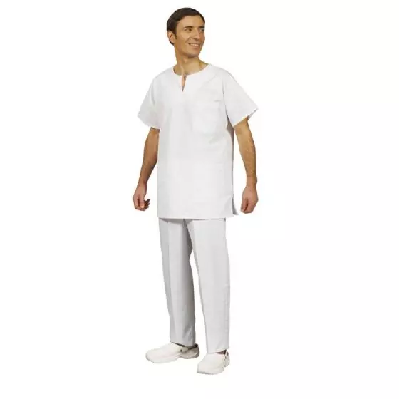 Túnica medica mixta Tadou blanco Mulliez