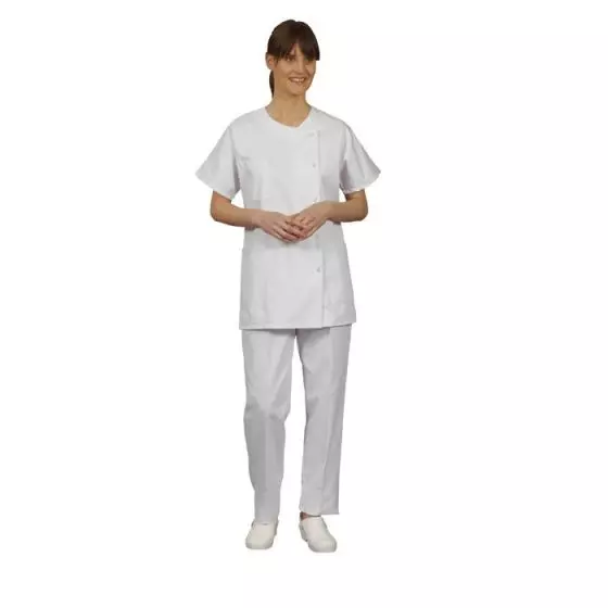 Túnica médica para mujer Traxa blanco Mulliez