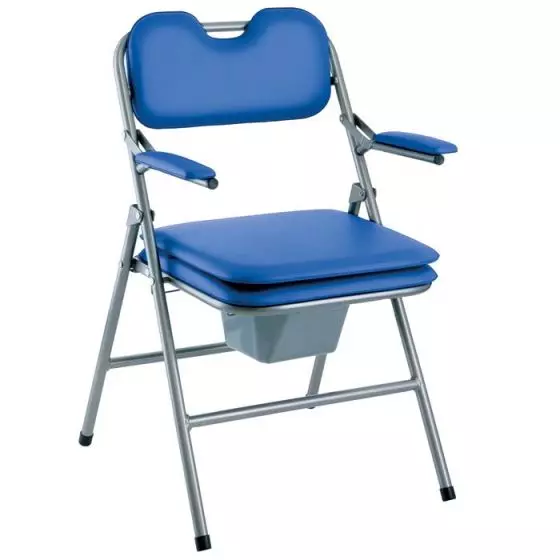 Silla de WC plegable Invacare Omega H407 Azul 