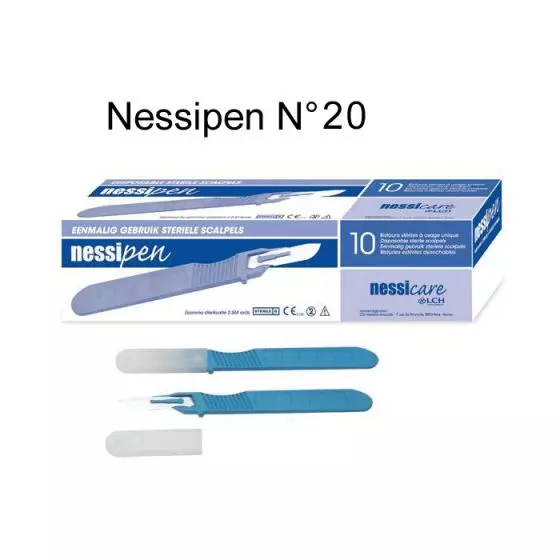 Bisturis estériles con uso único Sharpix N°20 caja de 10