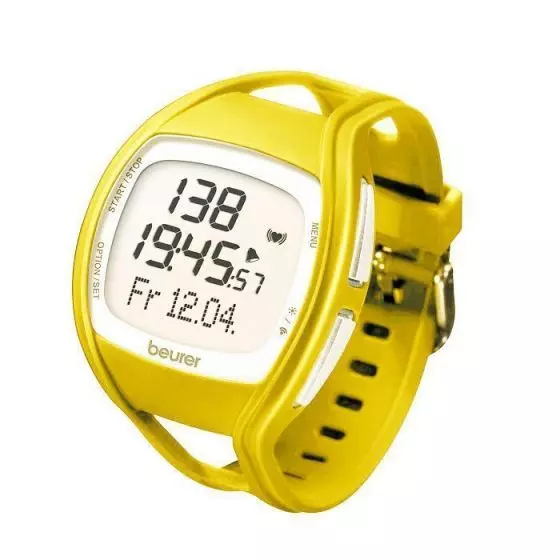 Brazalete amarillo para cardiofrecuencímetro pulsometro Beurer PM 45