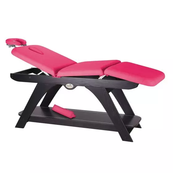 Camilla fija de madera Wengué Ecopostural C3259W