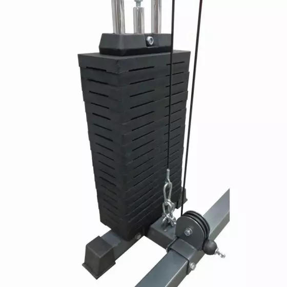 Columna de pesas de 100 kg (accesorios opcionales con la ref:20682 POWER RACK)