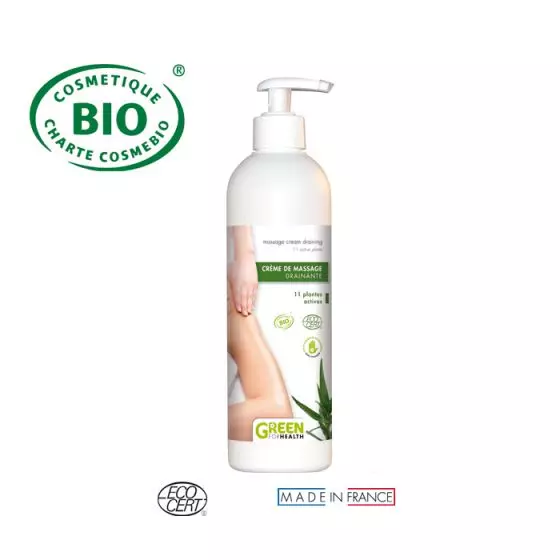 Crema de masaje de drenaje Bio 500 ml Green For Health