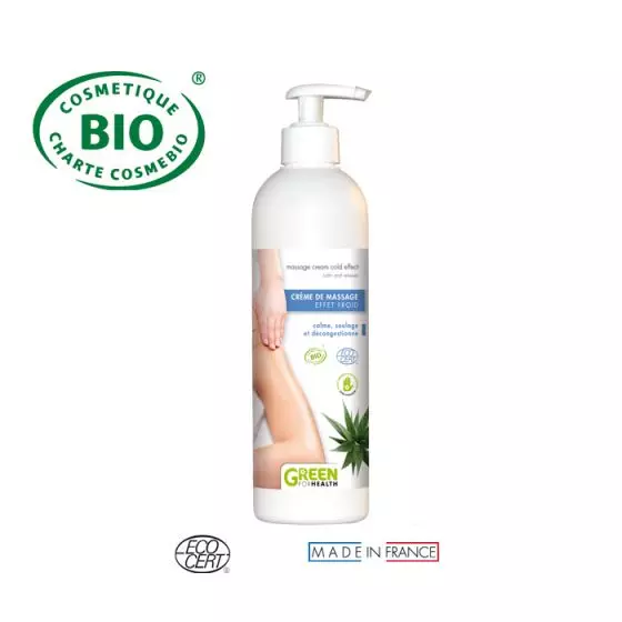 Crema de masaje efecto frío  Bio 500 ml Green For Health